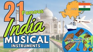 PART2  21 FAMOUS INDIA MUSICAL INSTRUMENTS WITH NAMES AND PICTURES  CHORDOPHONE amp IDIOPHONE [upl. by Nwad732]