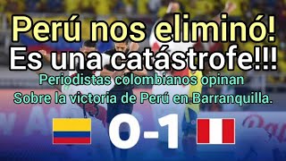 ✅ Periodistas COLOMBIANOS hablan sobre la victoria de Perú en Barranquilla Eliminatorias Qatar 2022 [upl. by Eenaej]