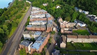 Scotlands quotChernobylquotClune Park EstatePort GlasgowDJI Mini 3 4K Drone [upl. by Oza]