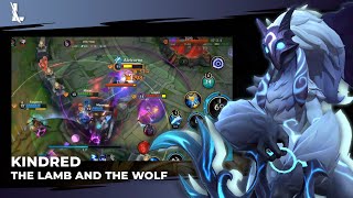 New Champion Gameplay Review Exploring Kindred Skills  League Of Legends Wild Rift [upl. by Dowell]