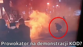 Prowokator na demonstracji KOD Sejm demonstracja 17122016 PUCZ [upl. by Uthrop]