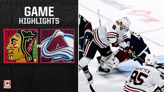 Blackhawks 5goal performance vs Avalanche  CHSN Chicago Blckhawks [upl. by Eiznikam]