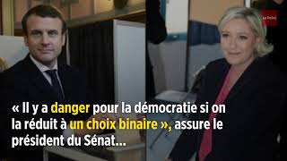 La bipolarisation Macron – Le Pen un « danger pour la démocratie » pour Larcher [upl. by Kaja]