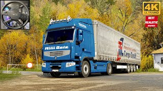 ETS2 Renault Premium Realistic Driving RPMMAP Moza TSW WheelStalk PNG Graphics [upl. by Ammeg655]