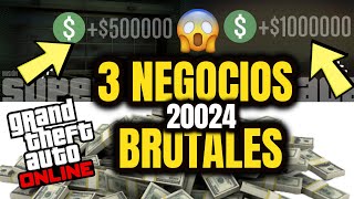 3 MEJORES NEGOCIOS en GTA 5 ONLINE para GANAR MILLONES SOLO 20024 [upl. by Alfonse158]