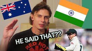 CRICKET SLEDGING ft TIM PAINE  AUSTRALIAN REACTS [upl. by Lanti]