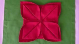 Napkin Folding  Lotus [upl. by Kwok]