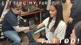 VLOG  GETTING MY FIRST TATTOO 😱 [upl. by Meggie56]