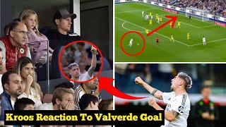 Toni Kroos SHOCKED By Valverdes Insane Goal Against Villarreal [upl. by Scherle]