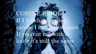 The Corpse Bride tears to shed lyrics [upl. by Lonergan]