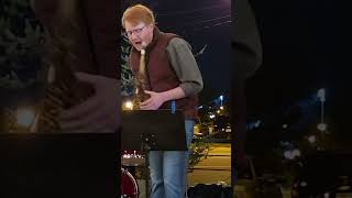 Watch live jazz and sax solo by Drew Axley at Hold Fast Brewing jazzsolo jazzsax saxsolo saxo [upl. by Aihc]