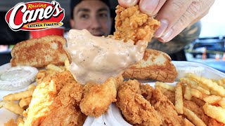 MUKBANG EATING RAISING CANES CHICKEN TENDERS amp FRIES WITH WINGSTOP CHEESE REAL EATING SOUNDS ASMR [upl. by Atillertse183]