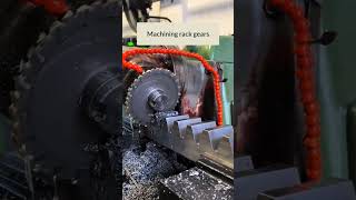 Machining rack gears [upl. by Nwahsyt751]