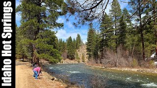 Drone Footage of Idaho Hot Springs  Ninemeyer Campground [upl. by Selym]