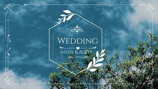 Video Undangan Nikah  Wedding Invitation Digital  Cinematic  SHUSY DAN ADITYA [upl. by Arebma227]