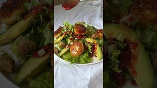 SALADE DE CHEVRE CHAUD MIEL ET VINAIGRETTE FRAMBOISE [upl. by Mylan]