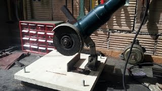 supporto smerigliatrice fai da te homemade angle grinder stand [upl. by Ehcor18]