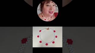 collar perlas y cristales manualidades jewelrydesign diy handmade [upl. by Laehcym548]