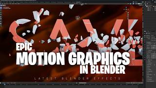 epic effects motion graphics in geometry nodes [upl. by Gintz933]