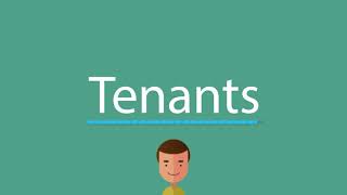 Tenants pronunciation [upl. by Ahcarb]