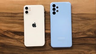 Samsung Galaxy A13 vs iPhone 11 [upl. by Tehcac]