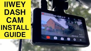 IIWEY Dash Cam Installation in Car [upl. by Entirb]