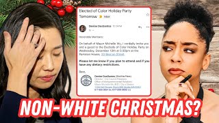 No WHITES Allowed at Boston Mayors Christmas Party [upl. by Aneetsirk]