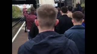 Aston Villa fans away at Birmingham before and after the game  301016 [upl. by Onitsoga]