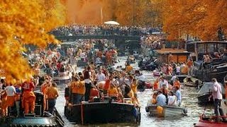 Kings Day Amsterdam 2016  Best Party Boats at Koningsdag [upl. by Gaston]