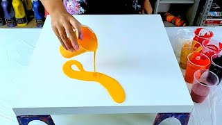 Dont Be Afraid of Yellow  Make Beautiful Acrylic Paintings with Liquid Paint  Acrylic Pouring [upl. by Tennaj694]