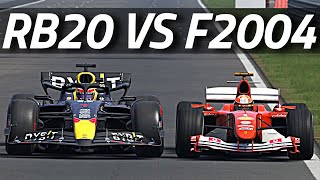 Is The Ferrari F2004 FASTER than RB20 [upl. by Luthanen]