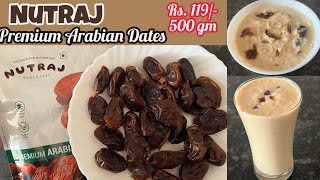 NUTRAJ Premium Arabian Dates  Nutraj Premium Arabian Dates Review amp Recipe [upl. by Beitnes]