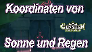 🔥Genshin Impact  Sphäre Koordinaten von Sonne und Regen freischalten🔥 [upl. by Ueihttam]