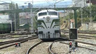 Maniobra Mikado 141 F 2111 ´´Galicia´´ estación Monforte de Lemos 1MPG [upl. by Schindler335]