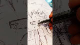 Naruto ultimate Ninja storm drawing only use pen [upl. by Ezarras]