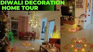 Diwali Decoration at My Rented Home  Diwali Decor Home Tour [upl. by John]