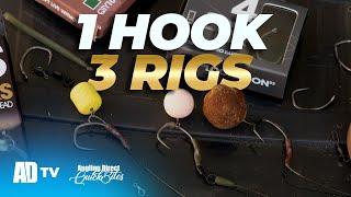 One Hook 3 Great Carp Rigs  Pop Up rig Wafter Rig amp Bottom Bait Rig  Carp Fishing Quickbite [upl. by Kuhlman101]