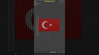 1 DK DA TÜRK BAYRAĞI  BLENDER TAKTİKLERİ  2 ders blender 3d tasarım çizim nasılçizilir [upl. by Ahsitan]