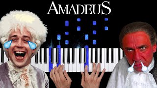 Amadeus  Mozart vs Salieri  Piano Tutorial [upl. by Procora]