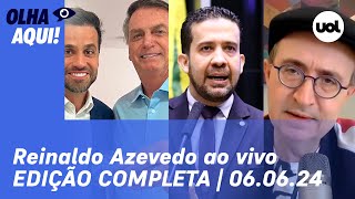 Reinaldo Azevedo ao vivo Boulos x Marçal caso Janones recaptura de presos do 81 delações e [upl. by Solram]