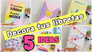 IDEAS para DECORAR tus LIBRETAS [upl. by Deonne471]