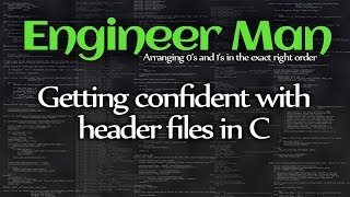 Getting confident with header files in C [upl. by Drwde]