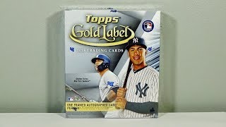 2018 Topps Gold Label Baseball Hobby Box Break AWESOME [upl. by Adnuhser361]