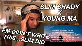 EMINEM X YOUNG MA  UNACCOMMODATING REACTION amp BREAKDOWN  YALL SWORE YALL WANTED SLIM BACK [upl. by Einoj]