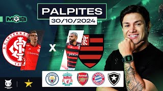 PALPITES DE FUTEBOL PARA O DIA 30 10 2024  BILHETE PRONTO QUARTOU NO MUNDO BET [upl. by Laekim]