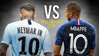 Kylian Mbappé vs Neymar Jr • Skills amp Goals 201819 [upl. by Ahsaek]