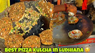 Best Pizza kulcha in Ludhiana 😱ll Just in ₹40🤯ll Ludhiana Street Food  India Street Food [upl. by Kcirrag]