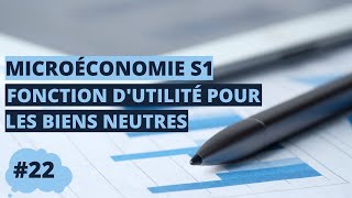 Fonction d’utilité pour les biens neutres  microéconomie S1 [upl. by Monjan59]