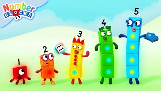 Colourful Math  Full Episodes  Learn to Count  Numberblocks [upl. by Eireva]