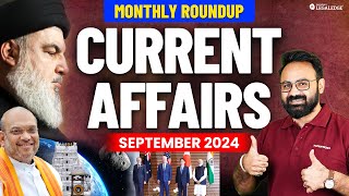 September 2024 Current Affairs for CLAT  Monthly Current Affairs Round Up for CLAT 2025 Exam [upl. by Bernelle]